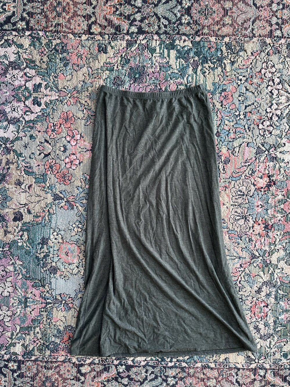 Max Studio dark green Midi Skirt - Sleek Stretch Fabric